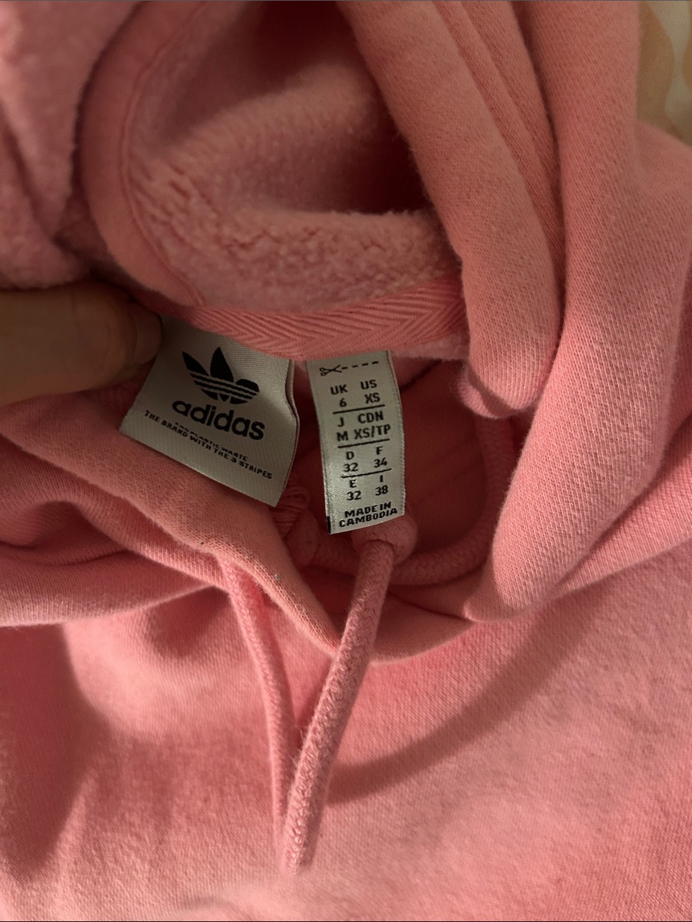adidas Pink Cropped Hoodie and Matching Joggers Set - Picture 2 of 3